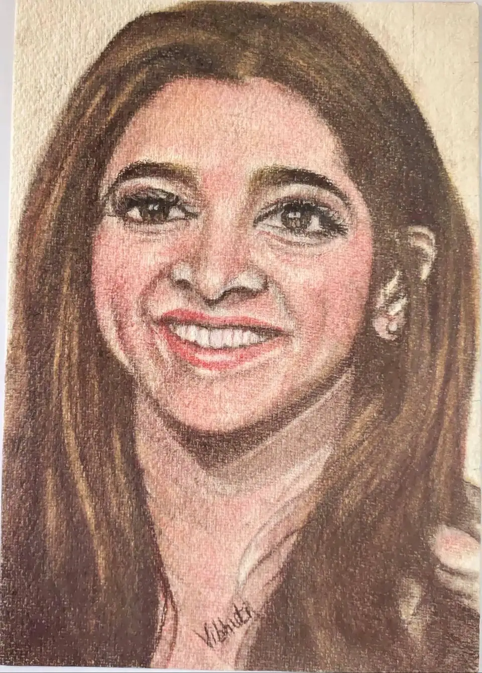 Deepika Padukone — pastel portrait by Vibhuti Mehta