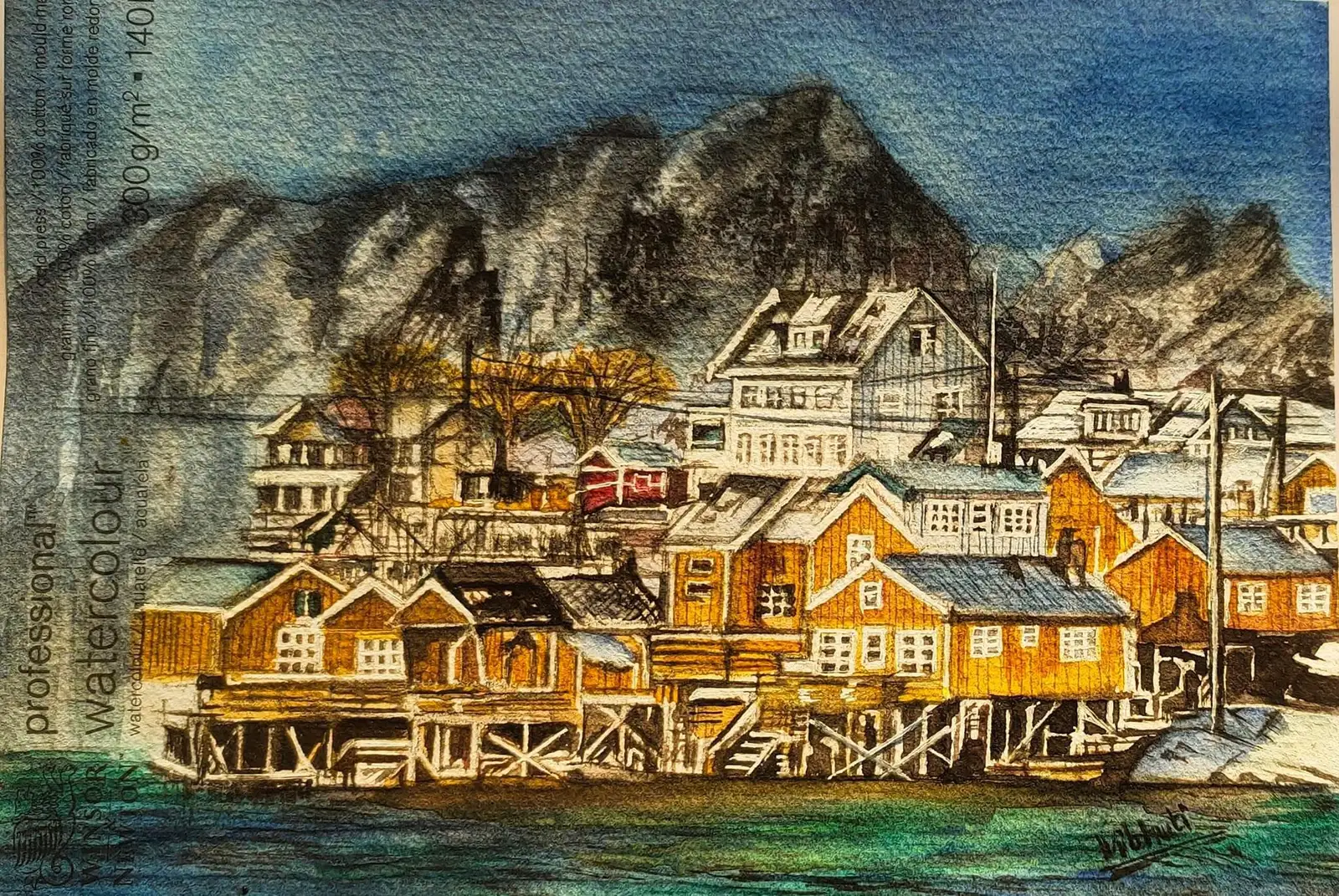 Europa — watercolor landscape by Vibhuti Mehta
