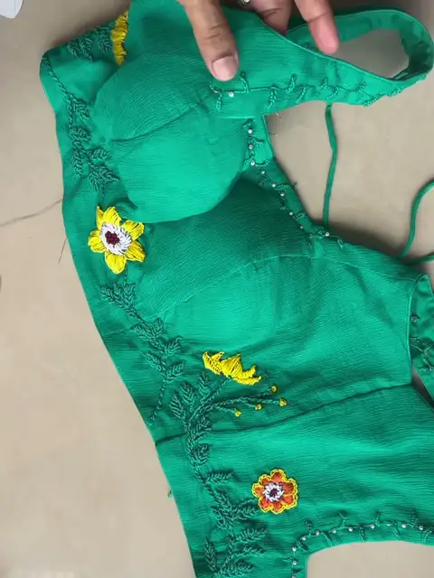 Georgette Embroidered Blouse — detail 2