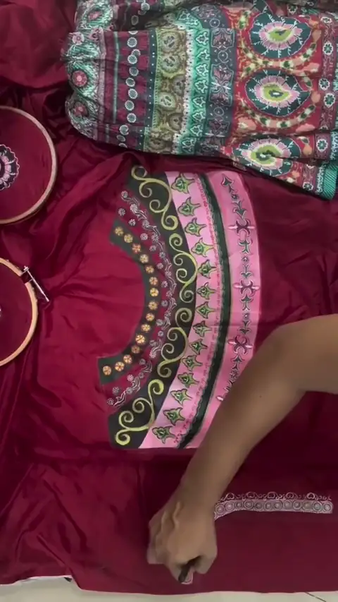 Hand Painted Choli — fabric painting wearable artwork by Vibhuti Mehta
