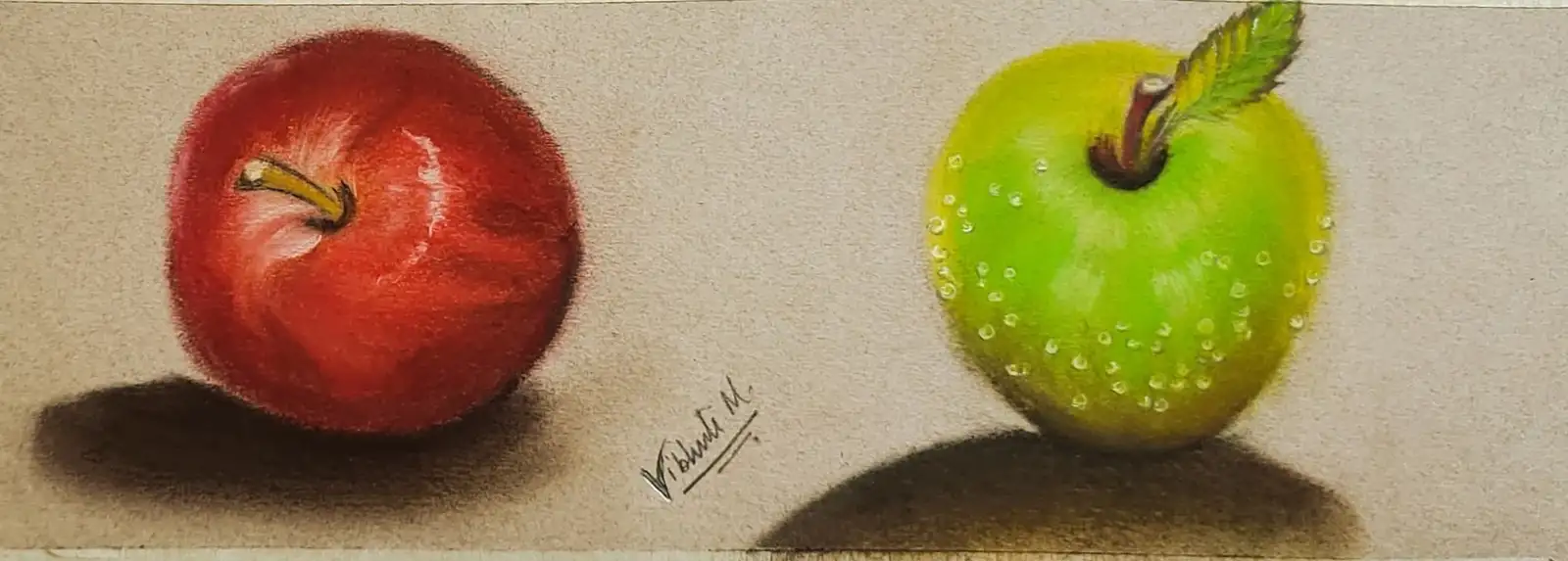 Stay healthy — pastel still life by Vibhuti Mehta