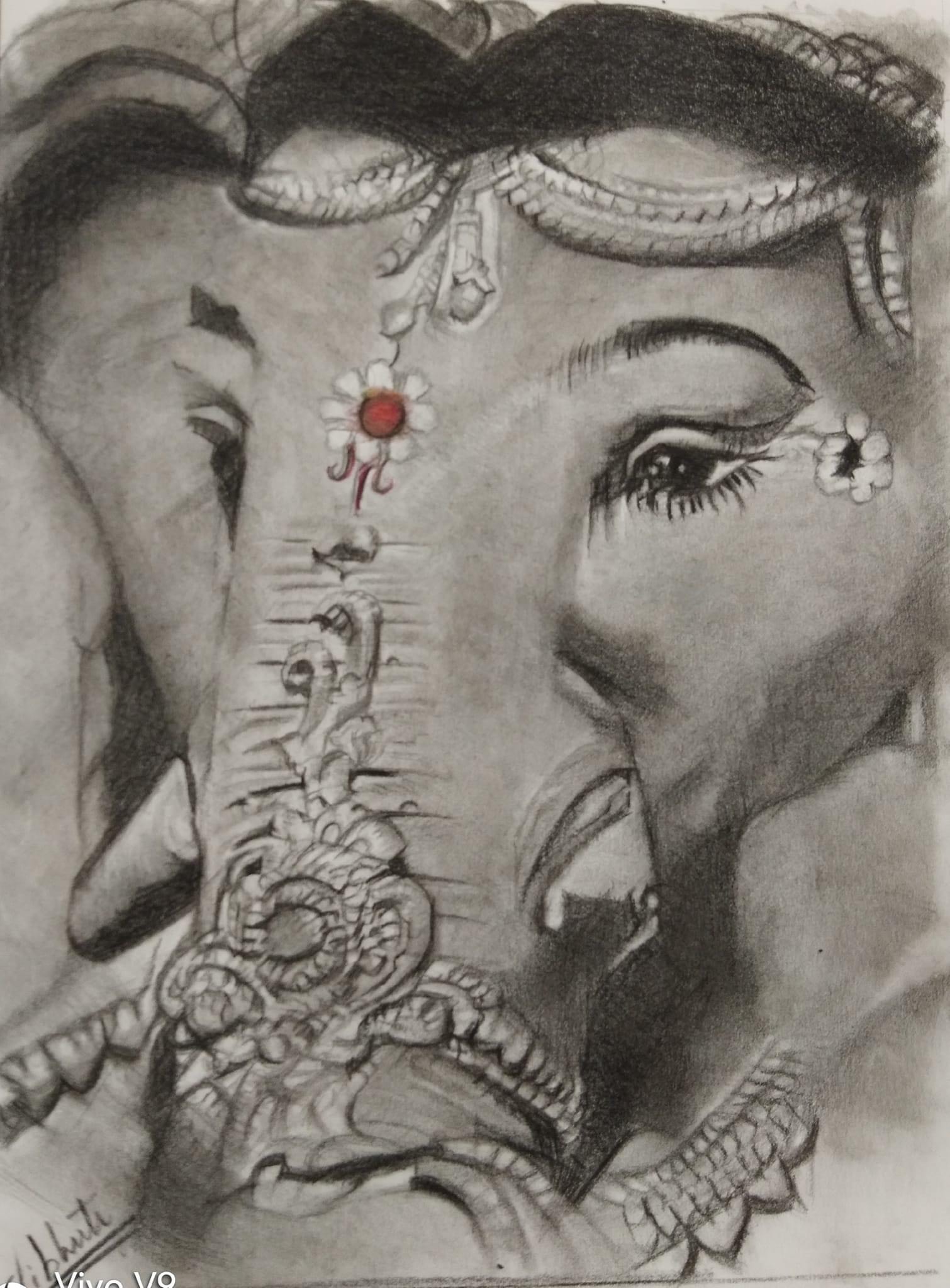 Cute Lord — Graphite devotional by Vibhuti Mehta