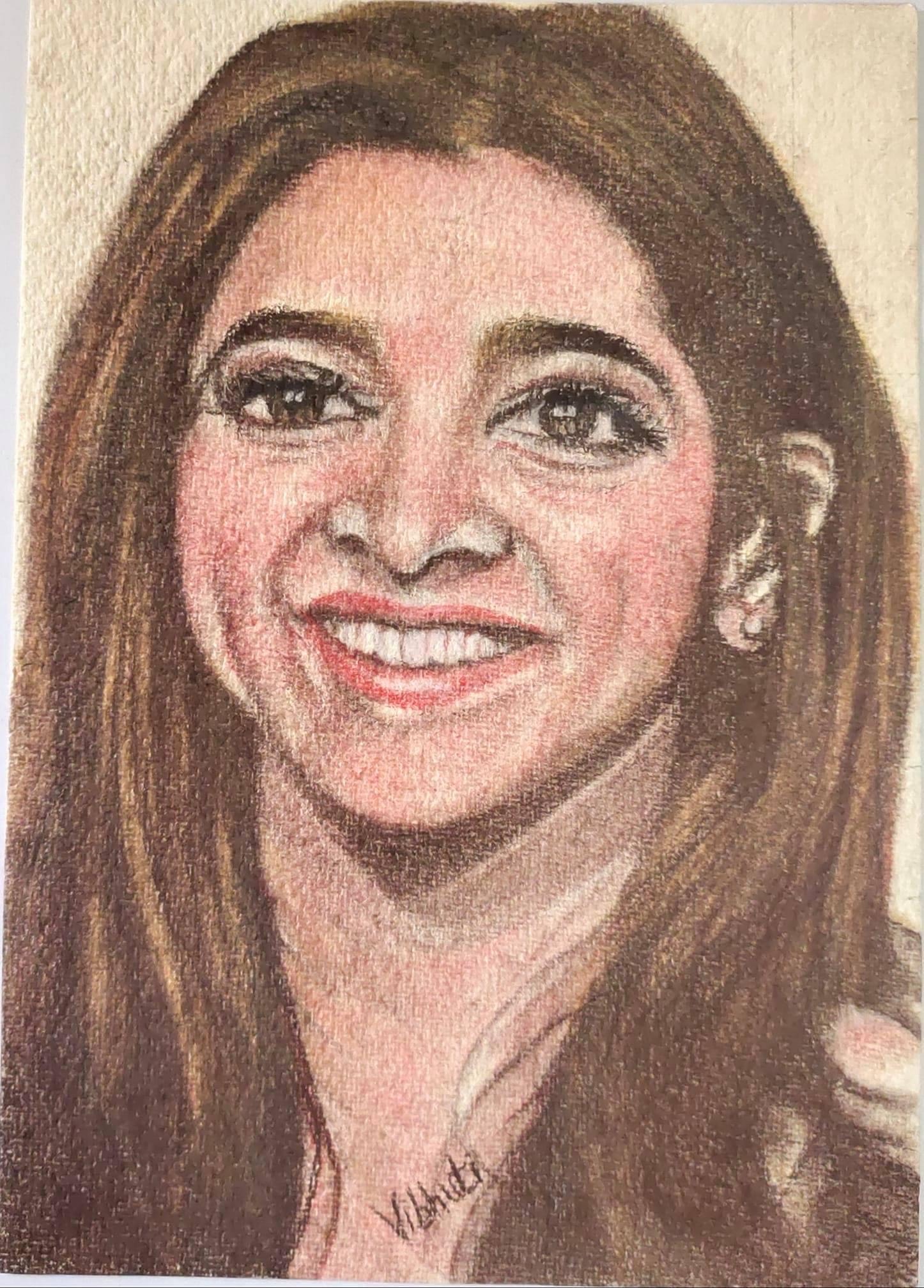Deepika Padukone — pastel portrait painting by Vibhuti Mehta