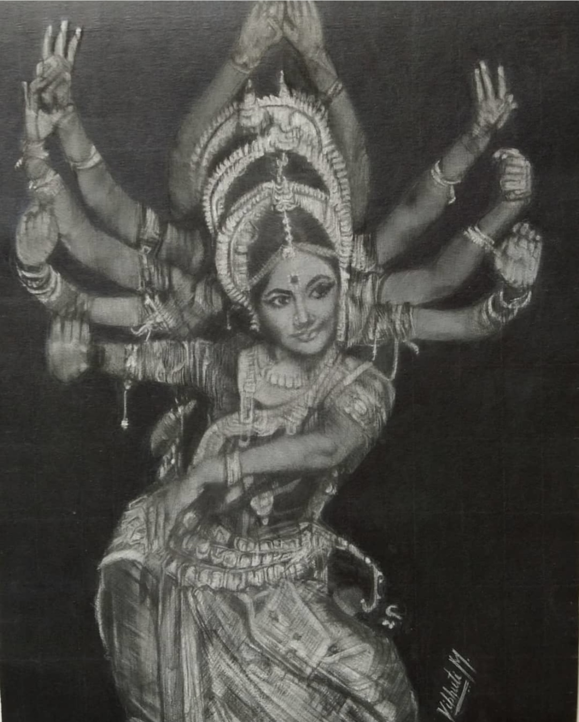Ethnicity — charcoal artwork