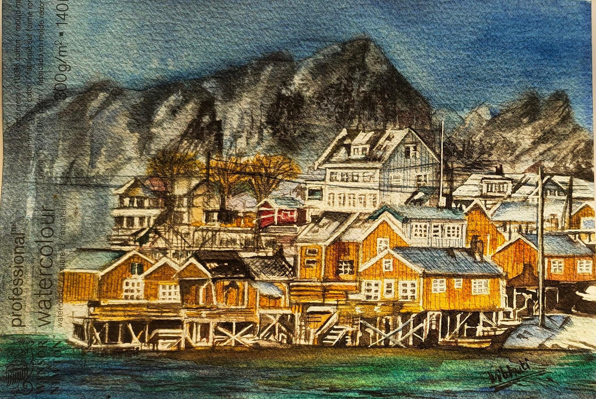 Europa — watercolor places painting by Vibhuti Mehta