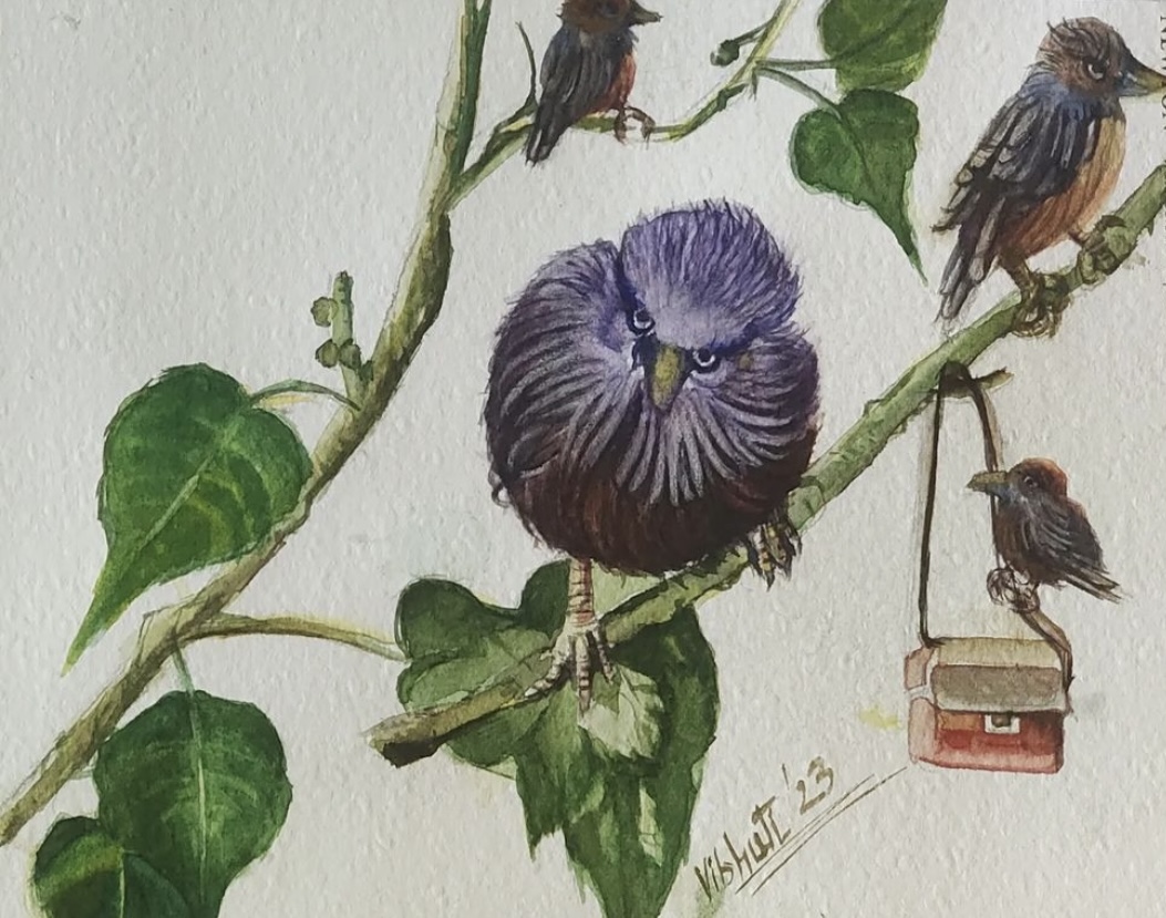 This belongs to us — watercolor portrait painting by Vibhuti Mehta