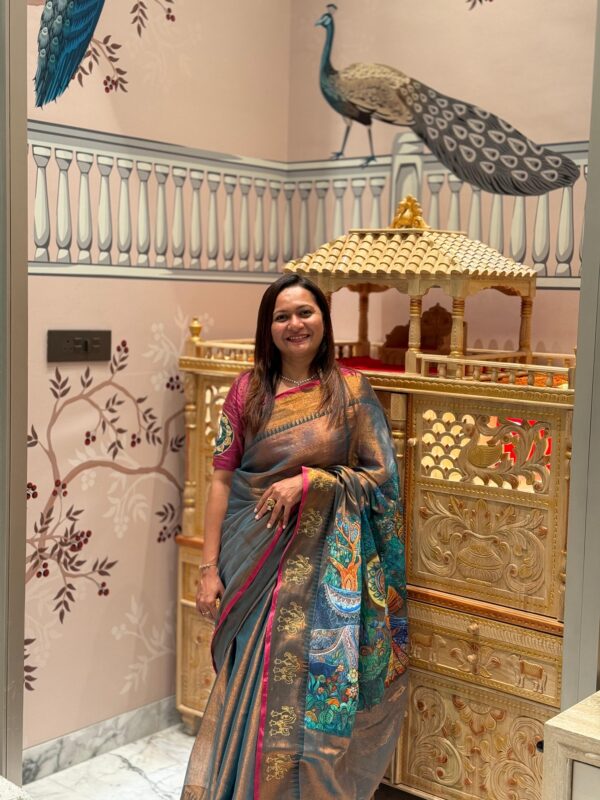 Radha Krishna Copcept on Saree